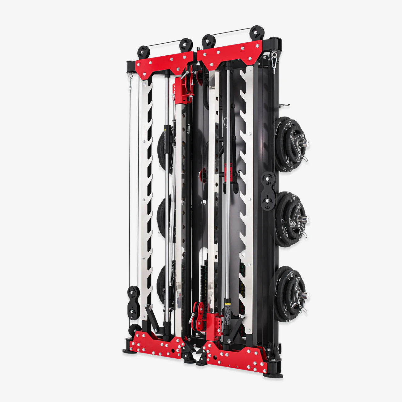 Atlas Strength AL-3107 Light Commercial Folding Smith Machine - Heavy Duty Home & Gym Strength Training Equipment for Weightlifting & Fitness Workouts