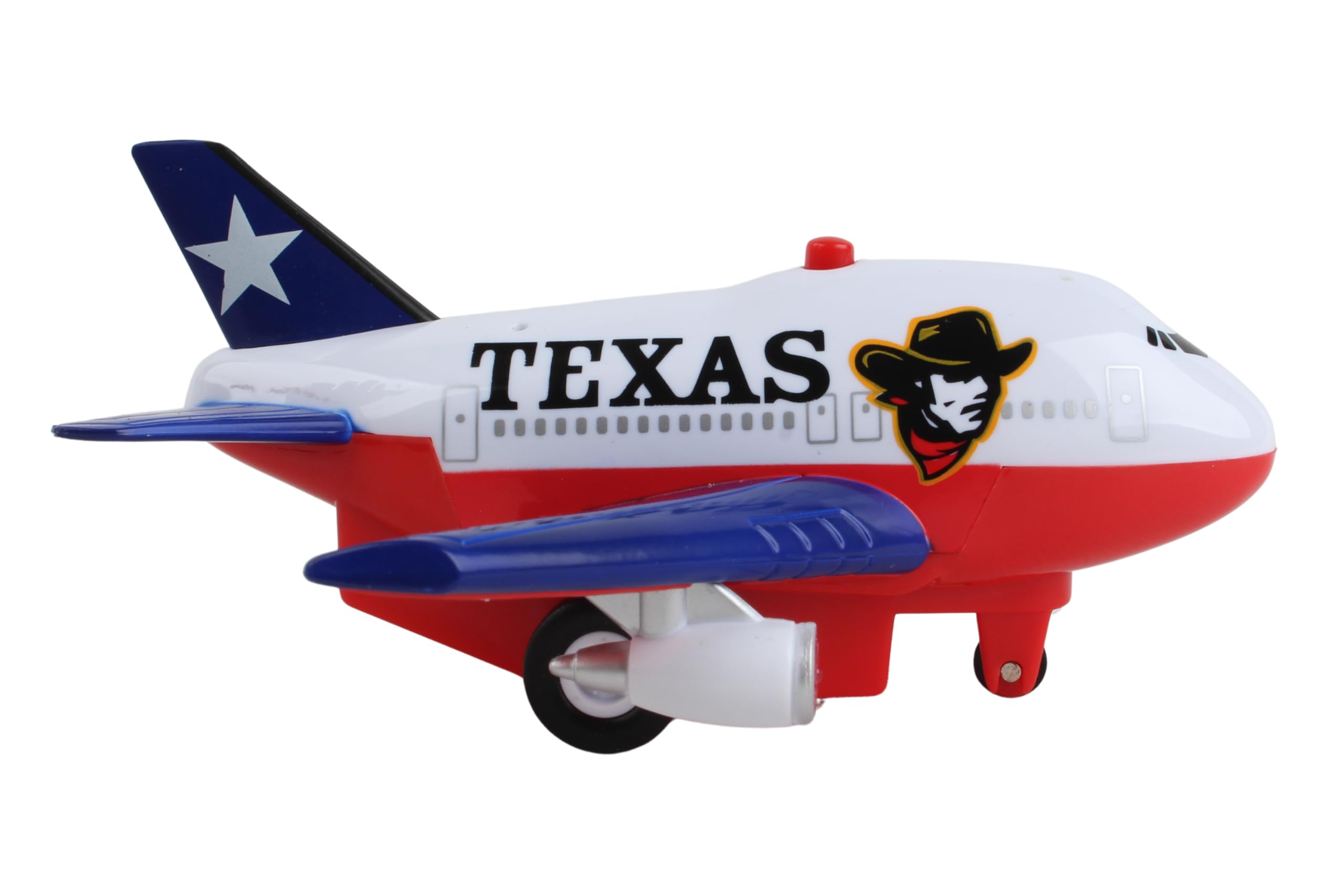 Daron Texas Pullback Toy Car with Lights and Sounds - Fun Interactive Vehicle for Kids, Great for Indoor Play and Birthday Gifts