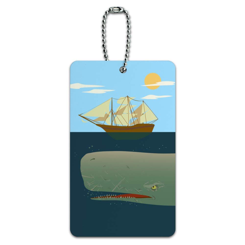 Whale-Themed Luggage Tag - Durable Suitcase ID Tag for Carry-On Bags, Travel Accessories | Perfect for Cruise Vacations, Business Trips & Family Travel