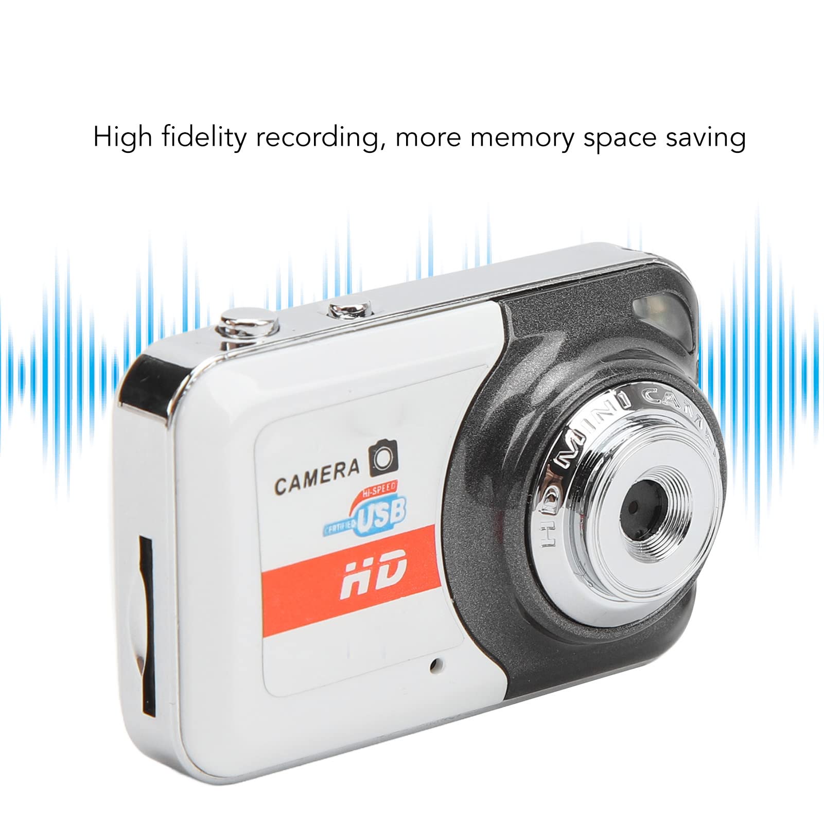 **Mini Digital Camera with Motion Detection - Portable Point and Shoot Video Camera for Teens, Students & Kids - Compact DV Camera for Travel, Vlogging & Everyday Use (Silver Gray)**