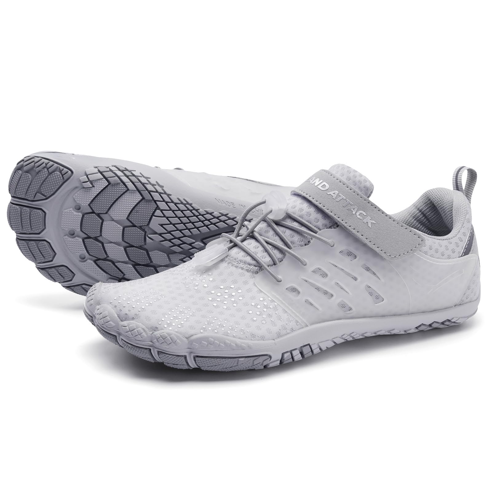 Grand Attack Barefoot Shoes for Women - Minimalist Zero Drop Lightweight Cross-Trainers | Perfect for Wrestling, Boxing, Weightlifting & Walking | Gym, Home Workout & Outdoor Activities