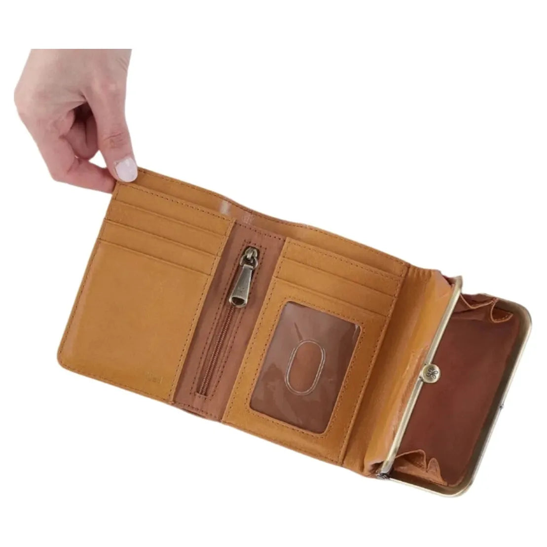 HOBO ROBIN Compact Wallet for Women & Men - Slim RFID Blocking Leather Wallet with Multiple Card Slots - Perfect for Travel, Business & Everyday Use