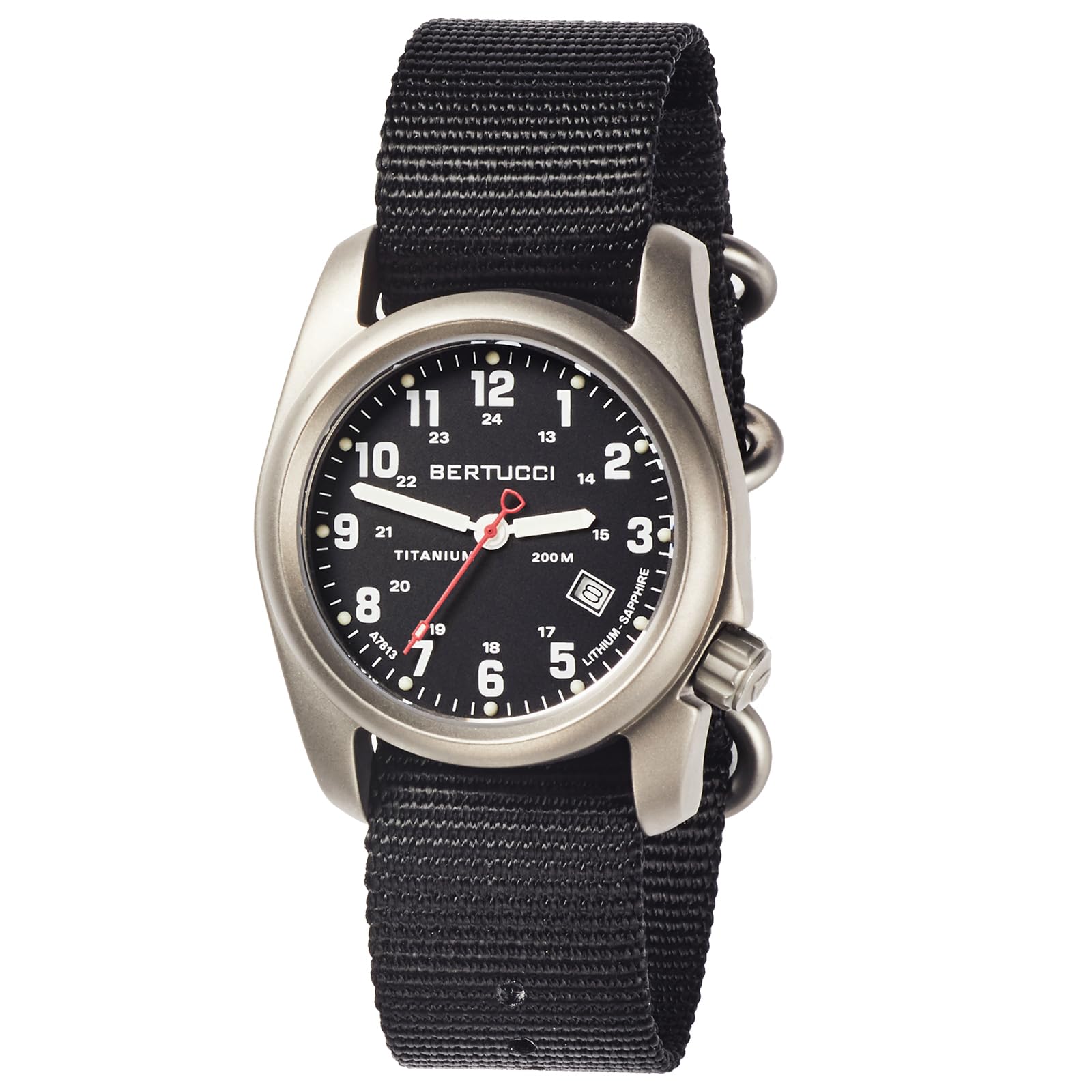 Bertucci A-2T Original Classic Men's Watch - Durable Analog Military Timepiece with Nylon Strap - Perfect for Outdoor Adventures, Hiking & Everyday Wear