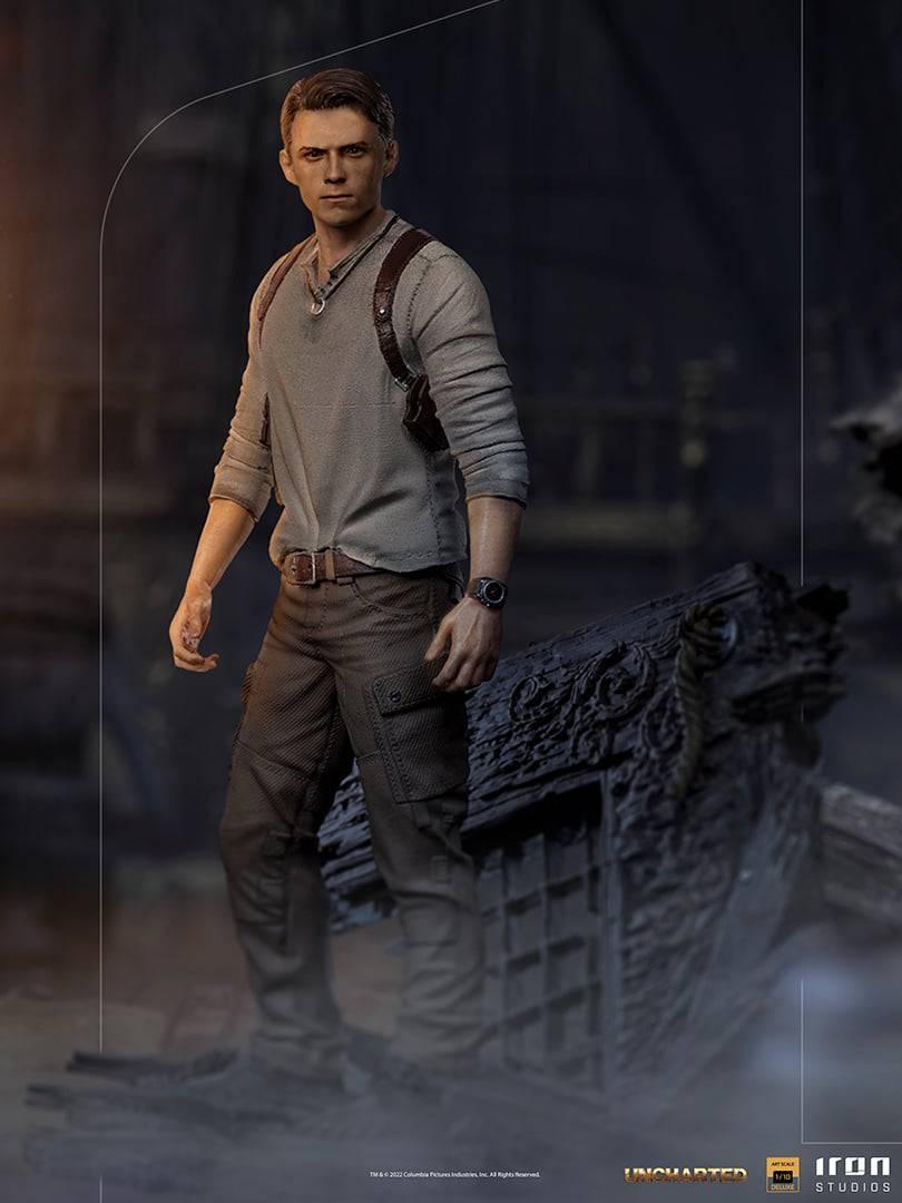 Iron Studios Uncharted Nathan Drake Deluxe BDS Art Scale 1/10 Statue - Collector's Edition Action Figure for Display & Gaming Room Decor