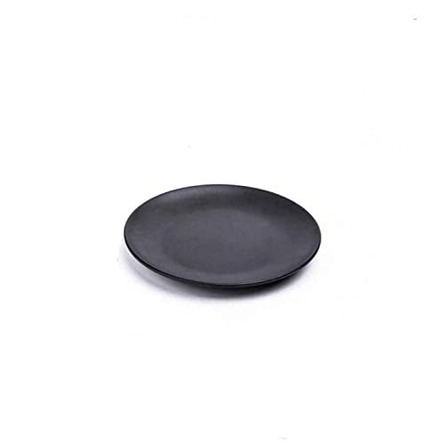 3-Pack Black 6-Inch Melamine Appetizer Plates - Durable Dinnerware for Outdoor Picnics, BBQs & Casual Dining