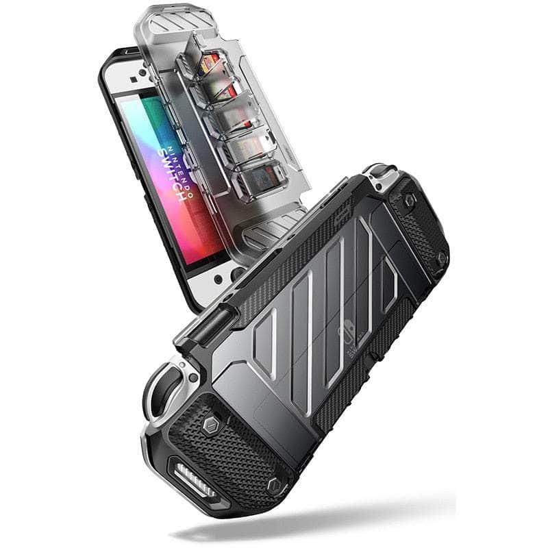 Nintendo Switch OLED 2021 Protective Case - Shockproof Durable Hard Shell Cover with Screen Protector for Gaming Console - Perfect for Travel, Outdoor & Home Use