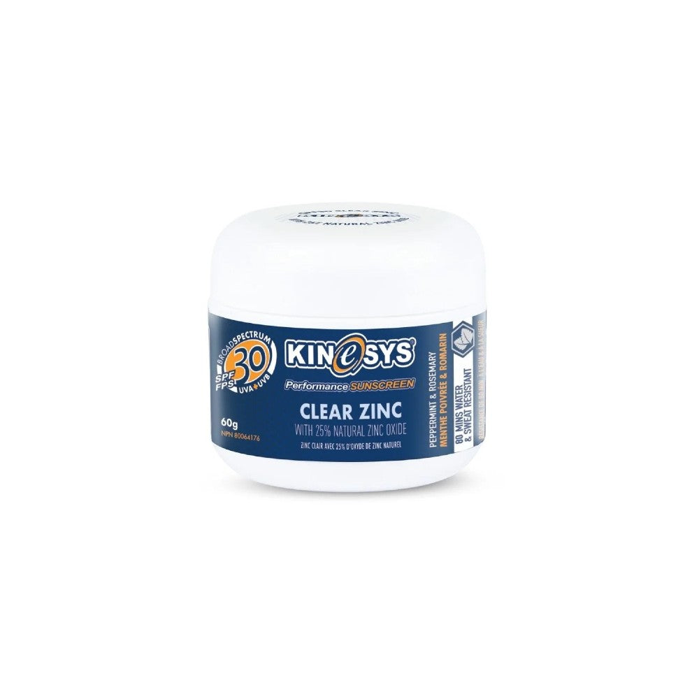 Kinesys Clear Zinc SPF 30 Sunscreen Lotion - Broad Spectrum UVA/UVB Protection, Water Resistant, Non-Greasy Formula for Face & Body - Perfect for Outdoor Activities, Beach, Swimming & Daily Sun Protection