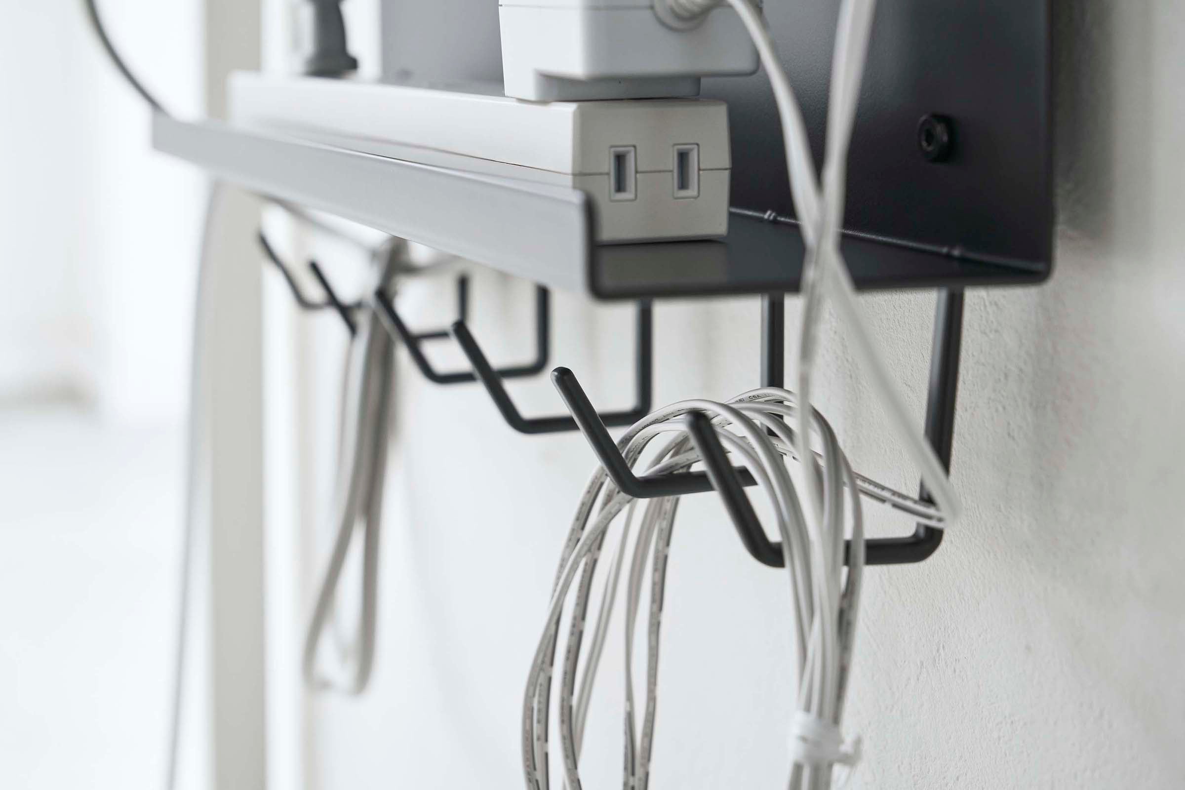 Under Desk Cable & Router Storage Rack - Steel Organizer for Wires, Modems & Electronics - Perfect for Home Office, Gaming Setup & Workspace Organization