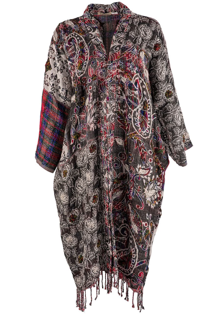 Stylish Paparazzi Paisley Fringed Kimono - Lightweight Boho Cover Up for Women, Perfect for Beach, Pool Party & Summer Vacation