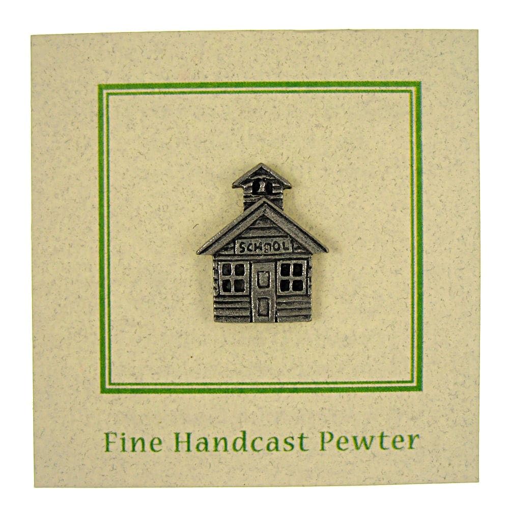 Jim Clift Design Vintage School House Lapel Pin - Classic Collectible for Teachers, Students & Alumni - Perfect for Jackets, Backpacks & Gifts