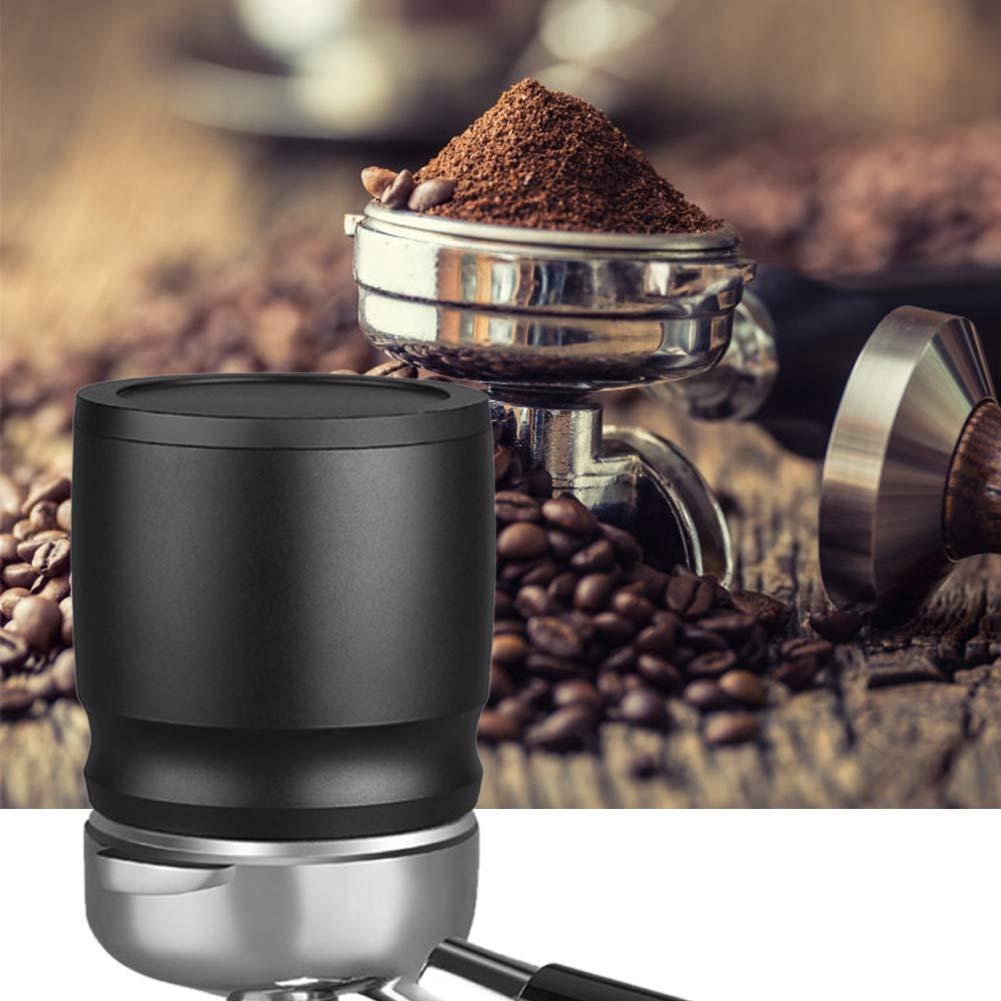 Premium 58mm Stainless Steel Coffee Dosing Ring & Tamper - Perfect for Espresso Machine Accessories, Coffee Powder Distribution Tool - Ideal for Home Baristas & Coffee Shops