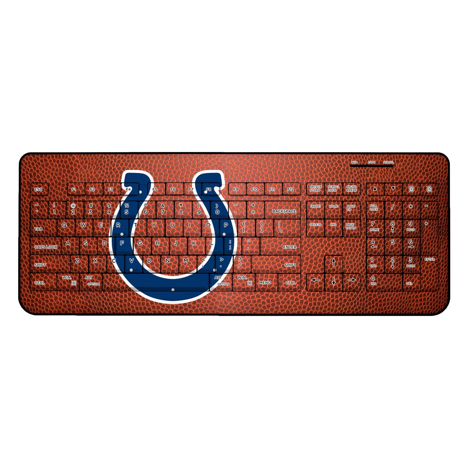 Indianapolis Colts NFL Wireless Keyboard - Bluetooth Gaming Keyboard with Colts Team Logo - Perfect for Football Fans, Gamers & Office Use
