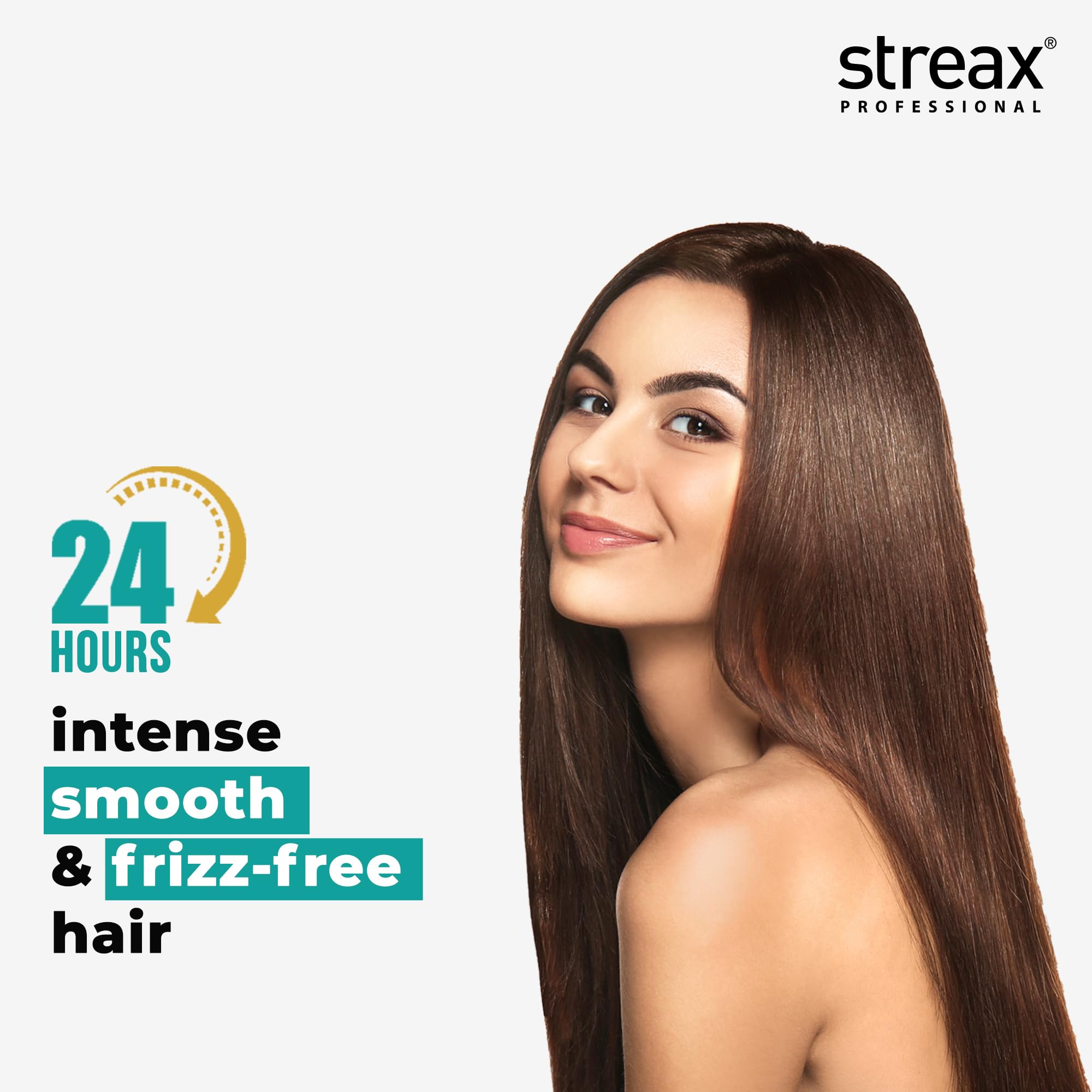 Streax Professional Vitariche Gloss Hair Serum, 125ml - Frizz Control, Shine & Smoothness Booster with Vitamin E & Macadamia Oil - Best for Dry, Damaged & All Hair Types - Perfect for Daily Styling, Heat Protection & Salon-Like Finish at Home