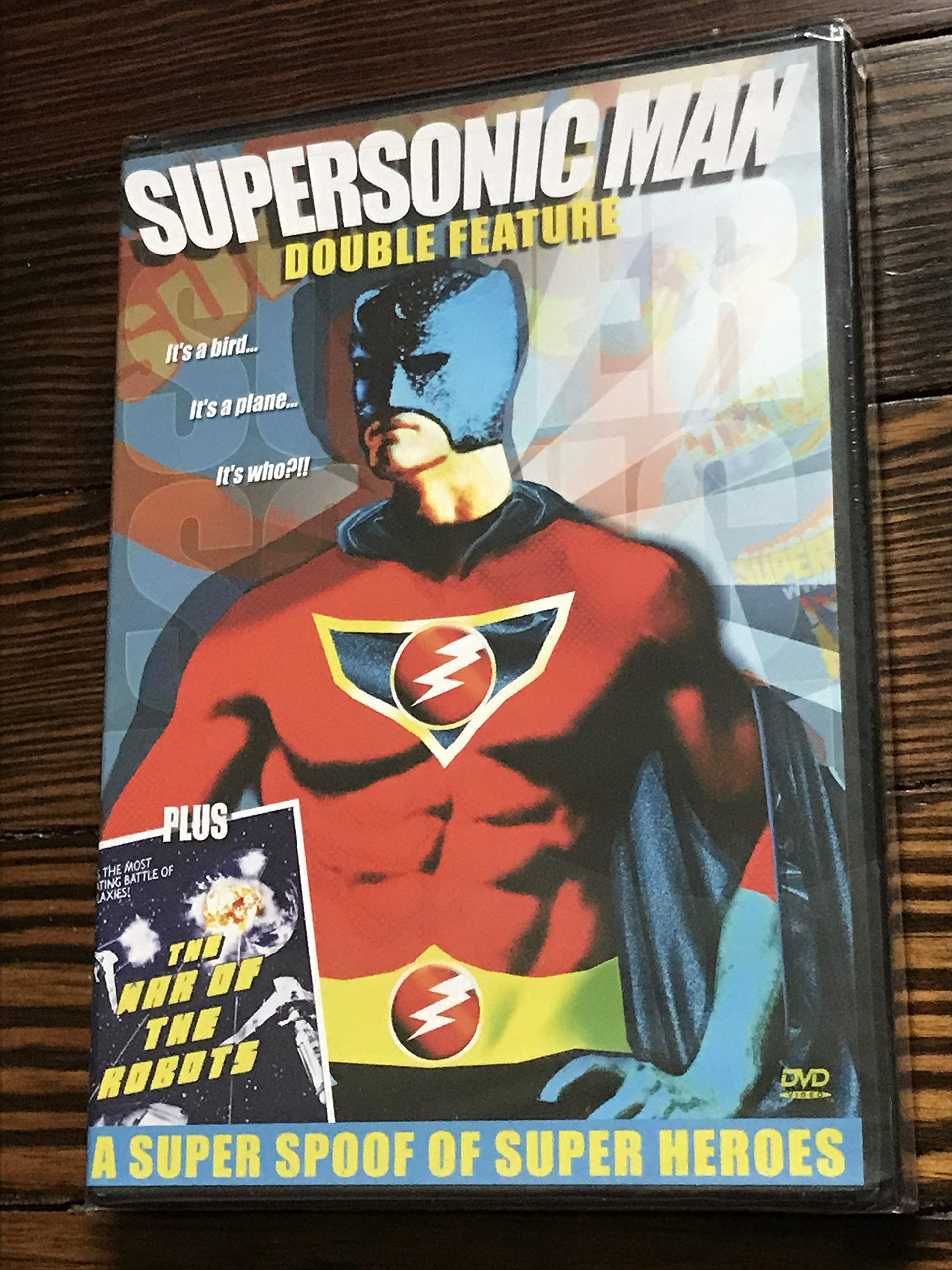 Supersonic Man & War of the Robots - Sci-Fi Action Double Feature DVD | Classic Robot Battle Movies for Collectors & Film Enthusiasts | Perfect for Movie Nights & Retro Sci-Fi Marathons
