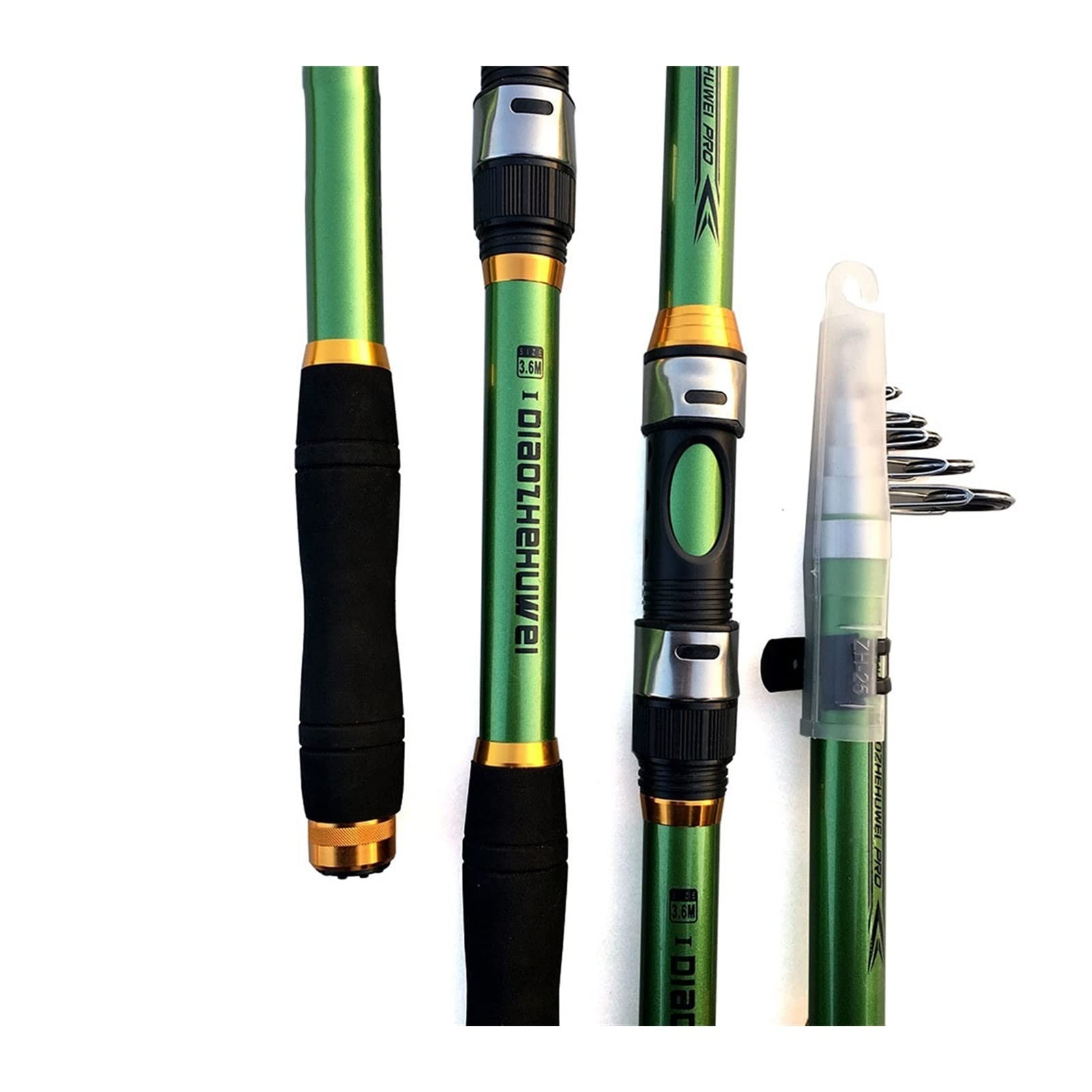 TOMYEUS Super Light Carbon Fiber Fishing Rod - 2.1M Telescopic Spinining Pole for Travel & Carp Fishing | Durable FRP Construction | Perfect Fishing Gift for Anglers | Ideal for Freshwater, Saltwater & Outdoor Adventures