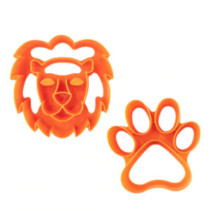 Lunch Punch Sandwich Cutter Set of 2 - Fun Lion Shape Cutters for Kids Lunch Box, Bento, Snacks & Party Food Decorations