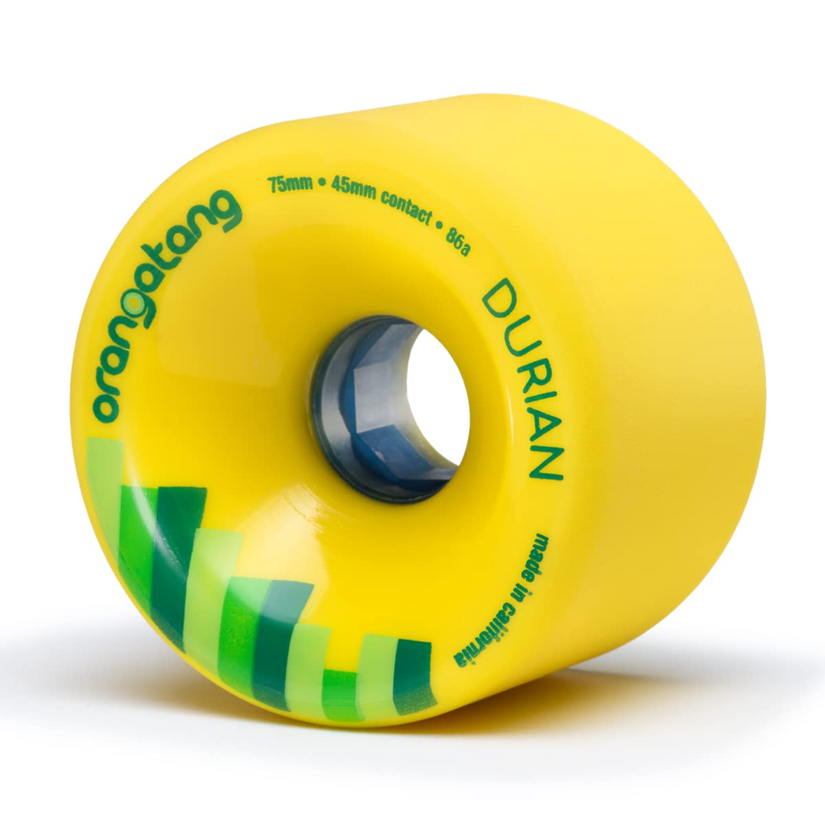 Orangatang Durian 75mm Freeride Longboard Wheels (Set of 4) - High Performance Urethane Wheels for Downhill, Sliding & Cruising on Longboard Skateboards