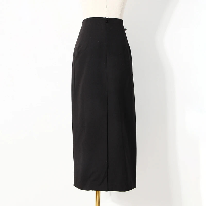 Women's Asymmetrical Patchwork Sequin Skirt - High Waist Irregular Hem Black Party Skirt for Spring | Perfect for Night Out, Club Wear, and Special Occasions