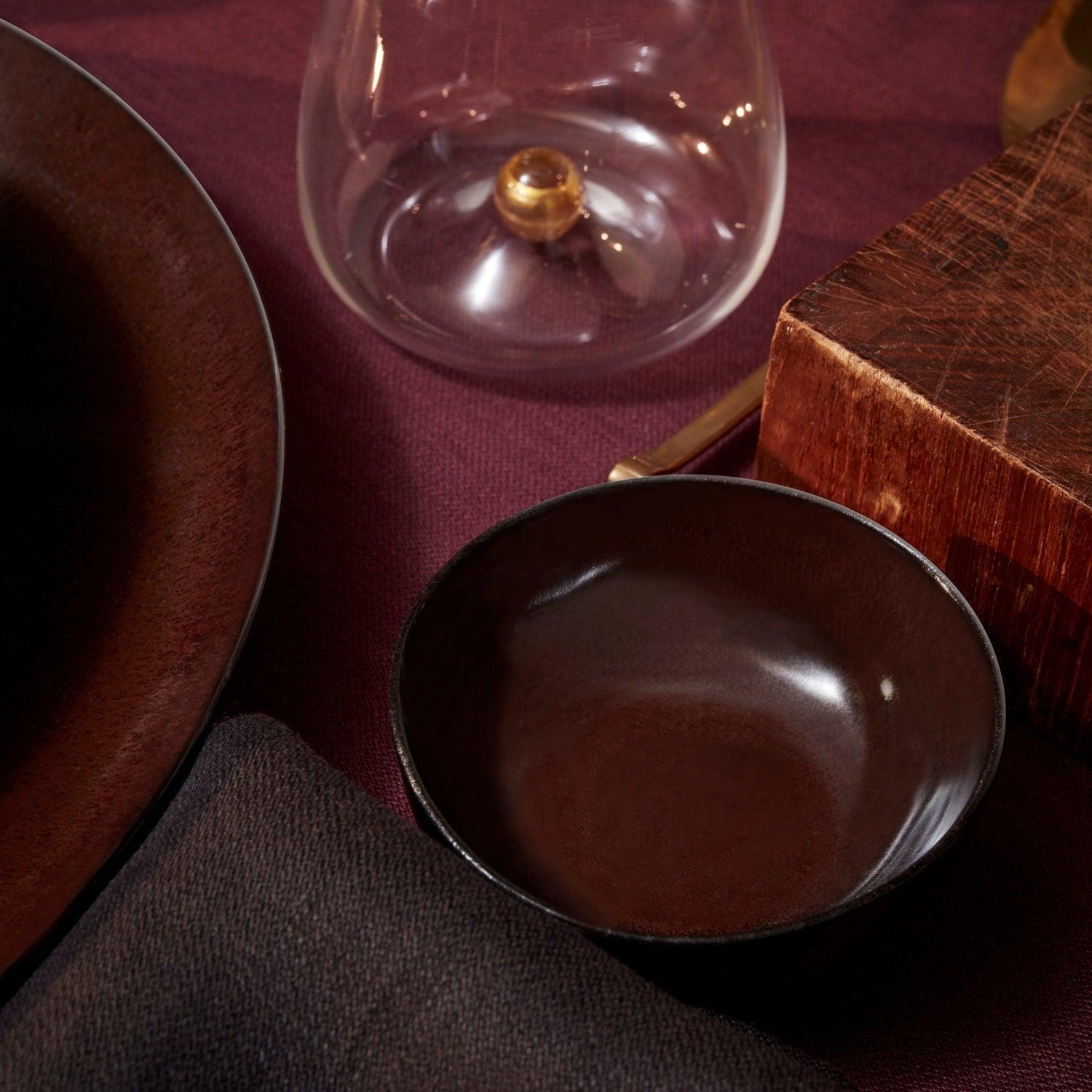 Premium Terra Sauce Bowl Set - Elegant Ceramic Dip Bowls for Wine, Olive Oil & Condiments - Perfect for Entertaining, Dinner Parties & Home Decor