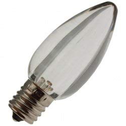 Technical Precision C9 LED Light Bulb Replacement - 2 Pack, Clear Warm White for Indoor/Outdoor Holiday & Christmas Decorations