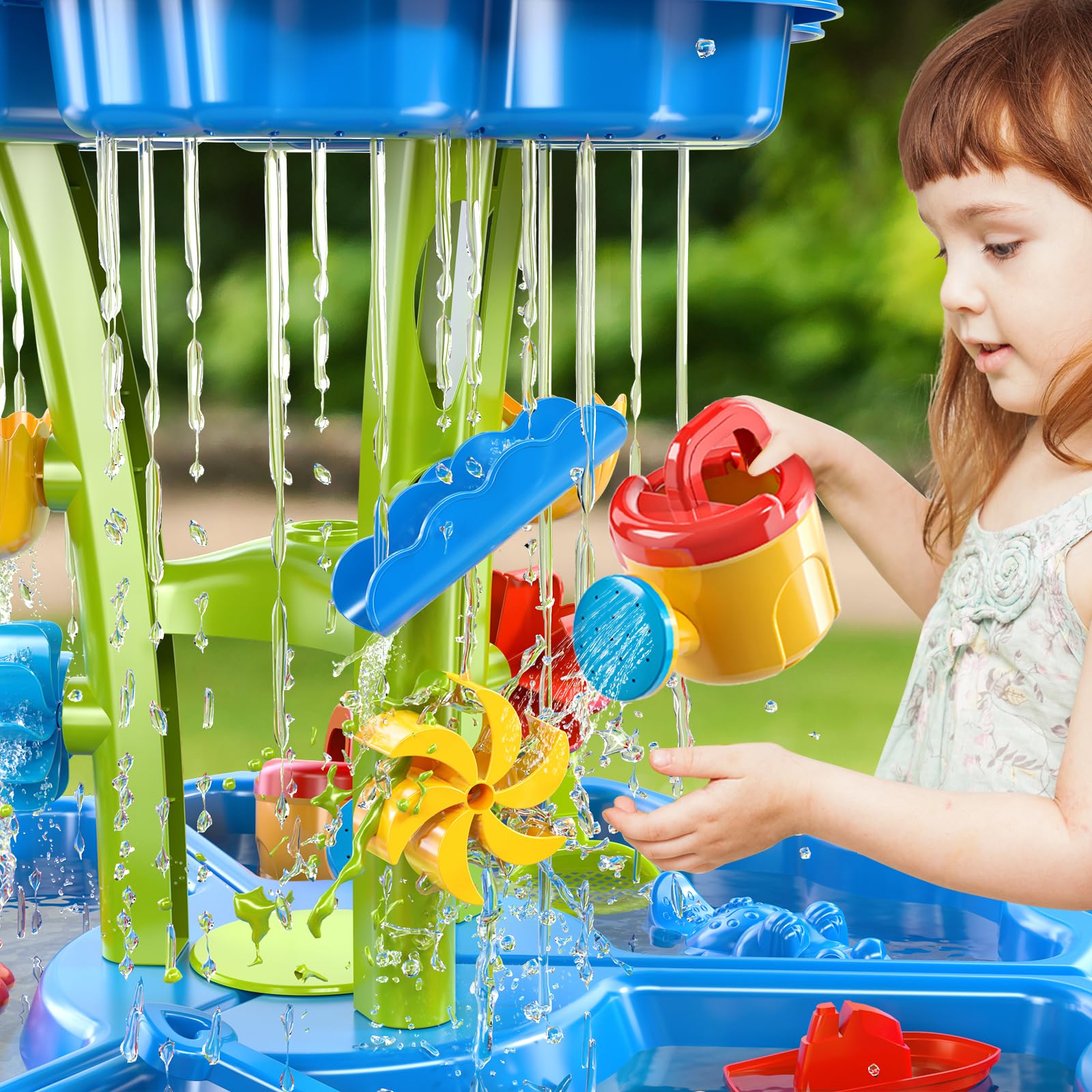 **Best Water and Sand Table for Toddlers 3-8 - Outdoor Sensory Activity Toy for Kids, Summer Beach & Backyard Play - Perfect for Ages 3,4,5,6,7,8 - Great for Sensory Development & Outdoor Fun**