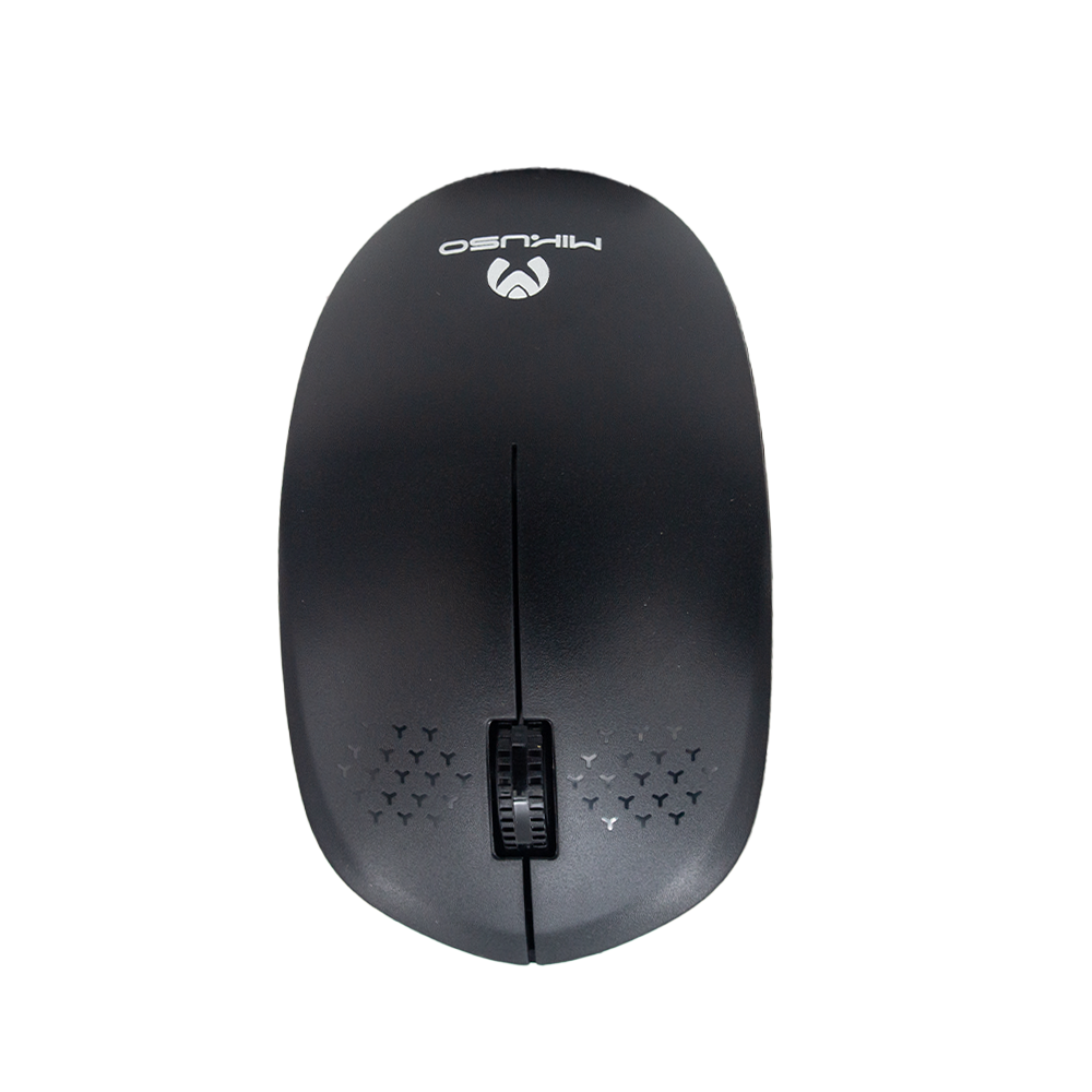 Mikuso W080 BK Wired USB Mouse - Ergonomic Optical Computer Mouse for PC, Laptop, Office & Gaming - Black