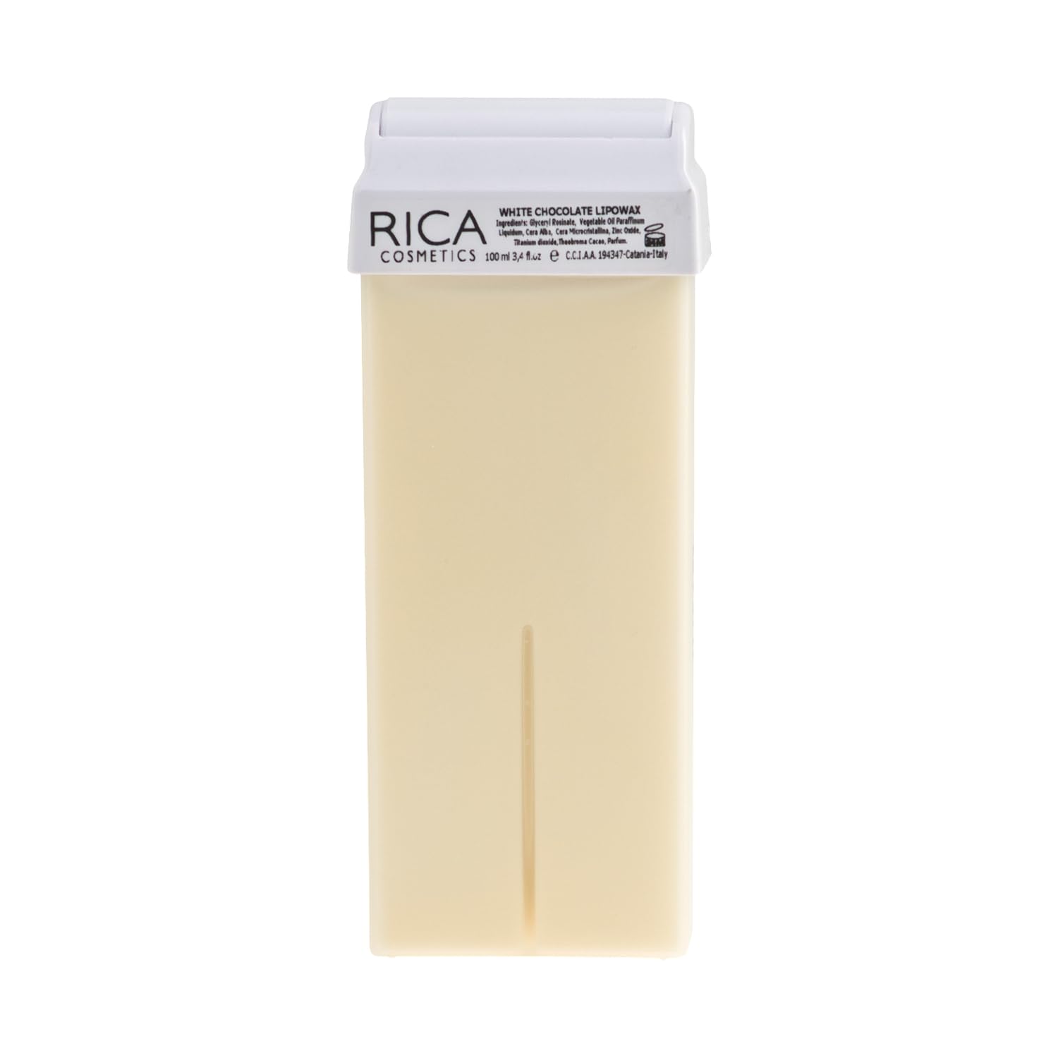 Rica White Chocolate Liposoluble Soft Wax Refill Roll-on Cartridge - 100ml Full Body Hair Removal Wax for Women | Smooth Legs, Bikini Line & Underarms | At-Home Salon Waxing Kit