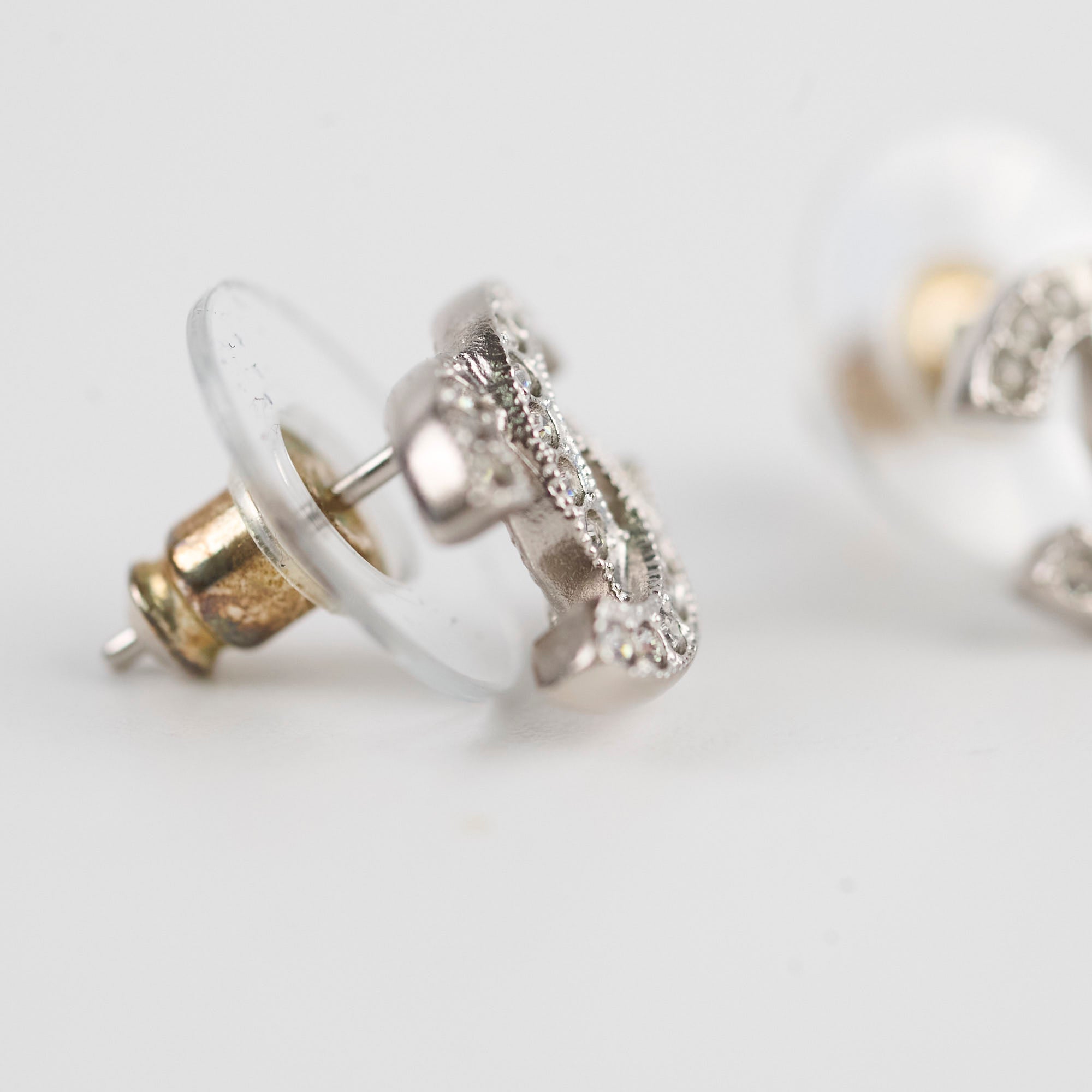Chanel CC Logo Stud Earrings for Women - Luxury Fashion Jewelry Gift for Birthday, Anniversary & Special Occasions