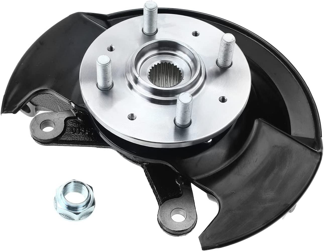 2003-2005 Honda Civic 1.7L Steering Knuckle & Wheel Hub Bearing Assembly - Front Right Passenger Side Replacement Part for CNG & Petrol Models - Perfect for Suspension Repair & Maintenance