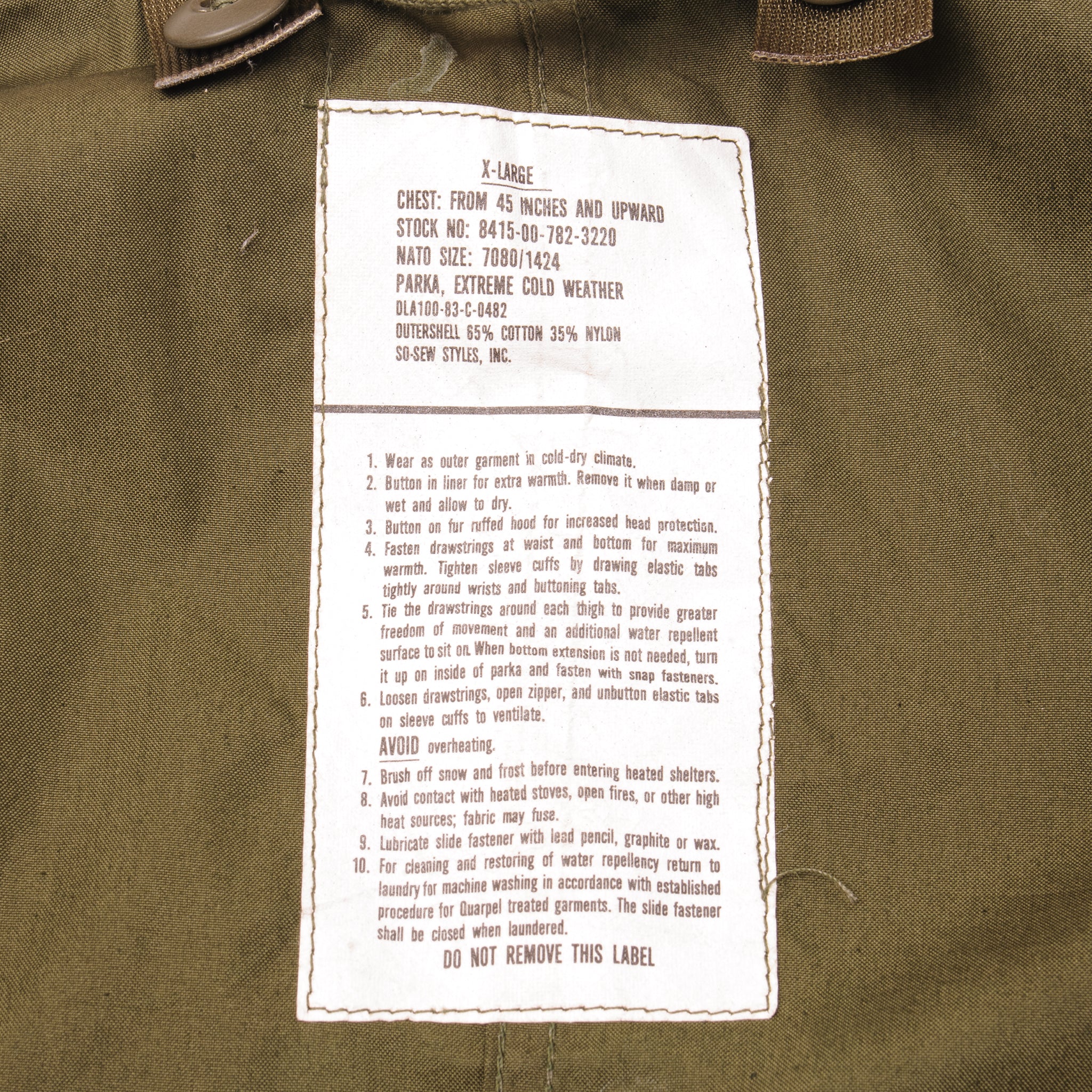 Vintage US Army Fishtail Parka 1983 XL with Liner - Authentic Military Jacket for Outdoor Camping, Hiking & Cold Weather