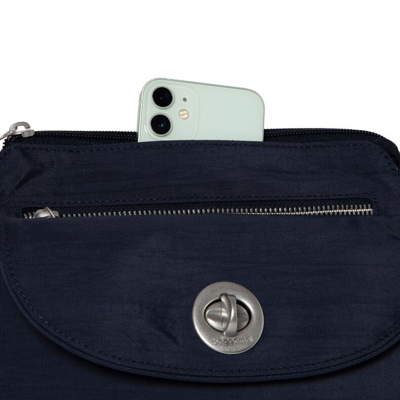 Baggallini Calais Crossbody Bag for Women - Lightweight Travel Purse with RFID Protection, Multiple Pockets - Perfect for Shopping, Travel, and Everyday Use