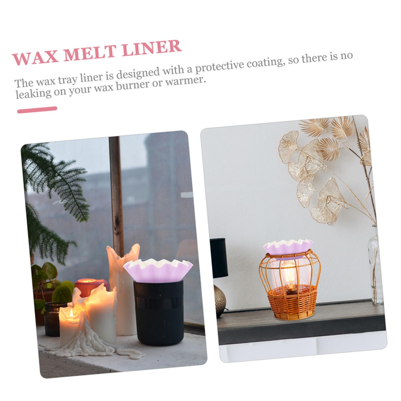 100Pcs Heatproof Wax Melting Trays - Leakproof Candle Liners Set for Wax Warmer & Scented Wax - Perfect for Aromatherapy, Home Decor and Gift Giving