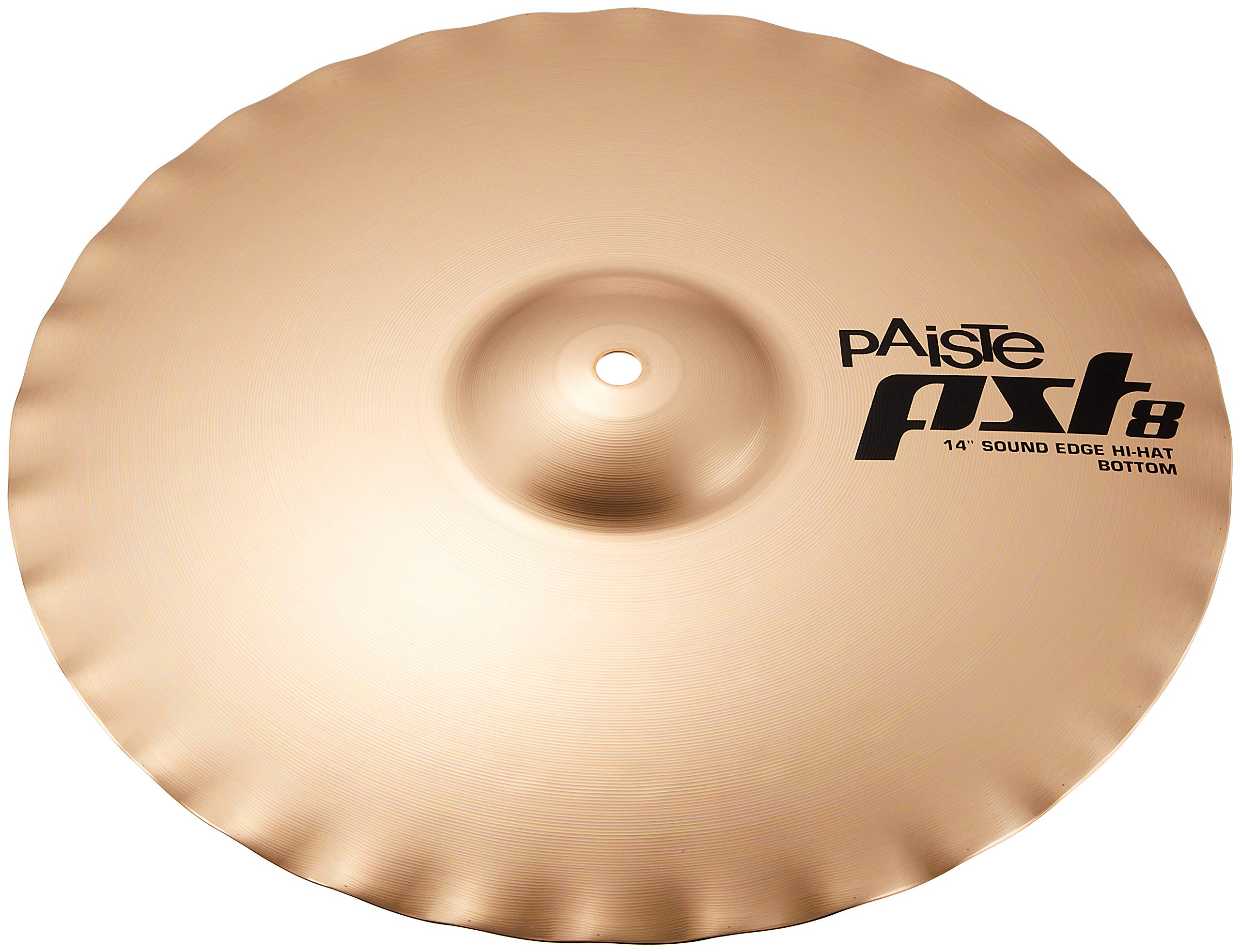 Paiste 14 inch PST 8 Reflector Sound Edge Hi-Hat Bottom Cymbal - Premium Drum Cymbal for Professional Drummers & Live Performances - Perfect for Jazz, Rock, and Studio Recording