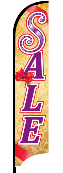 Feather Flag Banner for Sales & Promotions - Holiday Bows Decorative Flag Only - Perfect for Retail Stores, Car Dealerships & Outdoor Events
