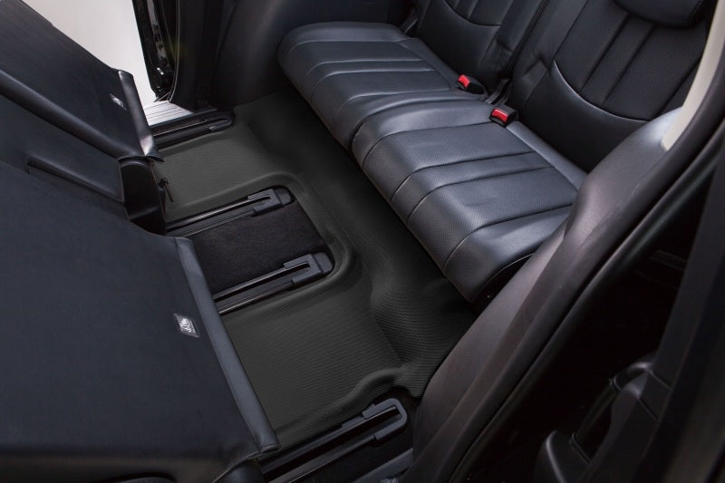 3D MAXpider Custom Fit All-Weather Floor Mats for 2008-2017 Buick Enclave, Chevrolet Traverse & GMC Acadia - Kagu Series 3rd Row Liners (Black) | Durable Protection for SUVs, Family Cars & Road Trips
