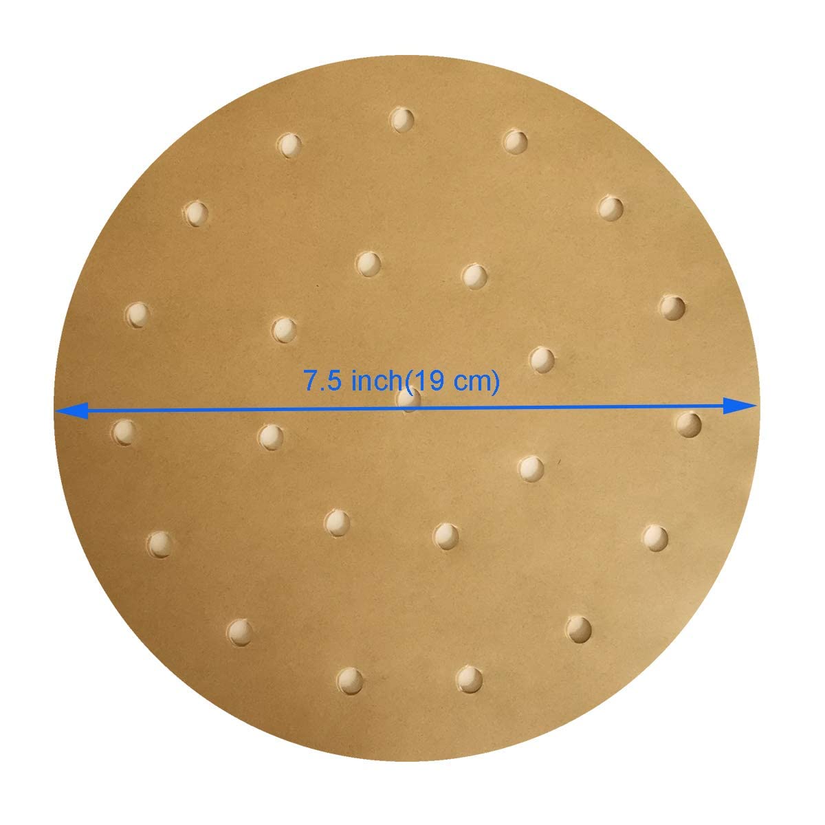 200 PCs 7.5 Inches Unbleached Parchment Paper Rounds - Non-Stick Baking Sheets for Air Fryer, Steamer, Bread, Cake & Cookie Pans - Perfect for Healthy Cooking & Baking at Home