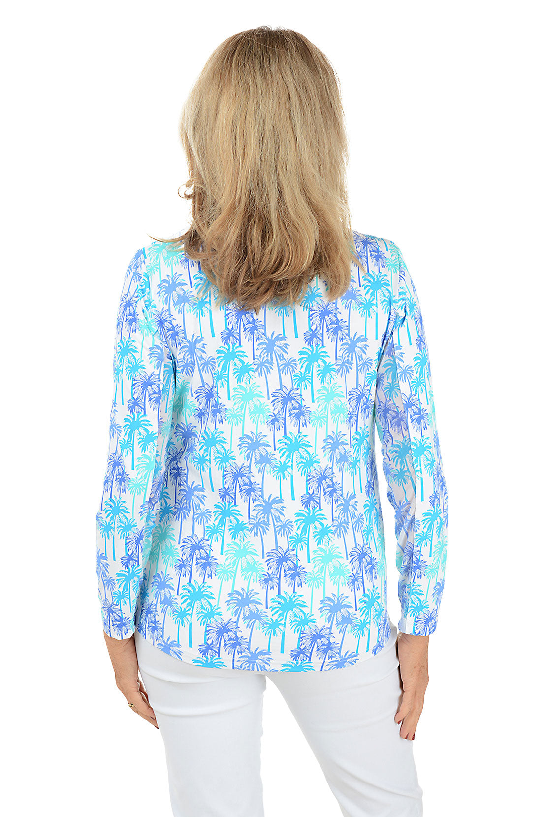 UPF50+ Cooling Mock Neck Top for Women - Breathable Sun Protection Shirt for Outdoor Activities, Hiking & Summer Travel