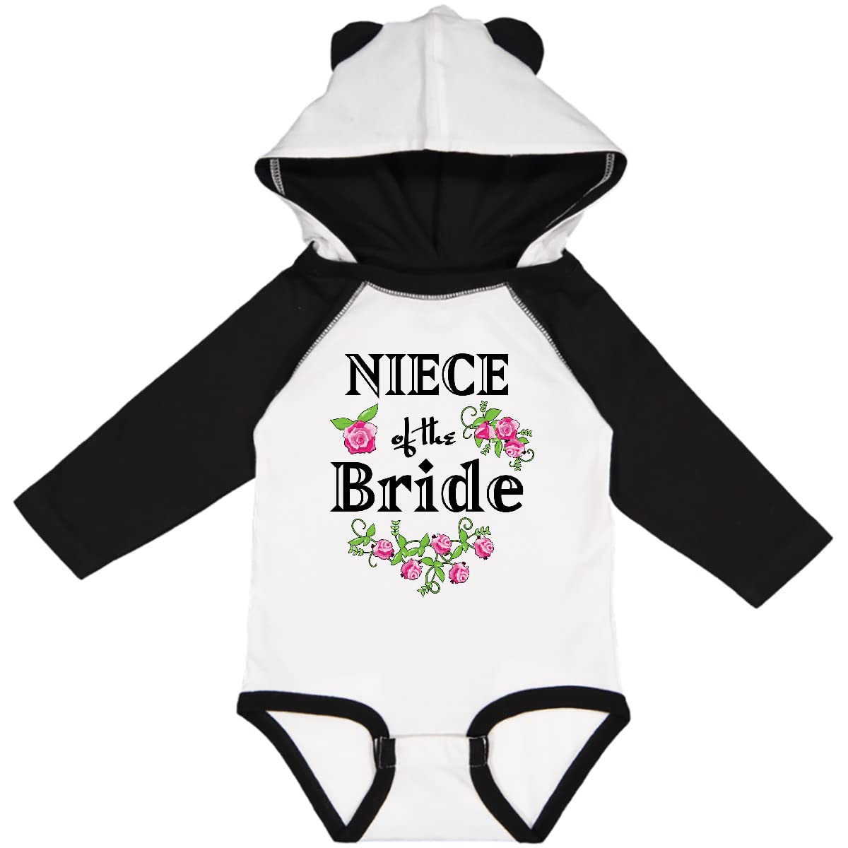 Inktastic Niece of The Bride Roses Long Sleeve Baby Bodysuit - Perfect for Weddings, Family Photos & Special Occasions
