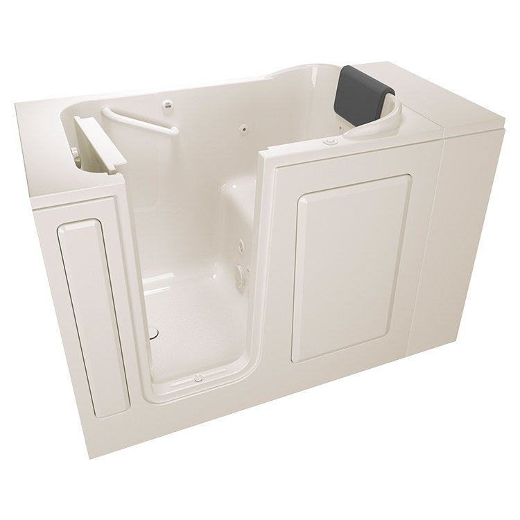 28W x 48L Gelcoat Walk-In Whirlpool Bathtub with Left Hand Drain - 2848 Series - Perfect for Spa-Like Relaxation in Small Bathrooms