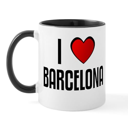 White/Black Inside - I LOVE BARCELONA Mug
