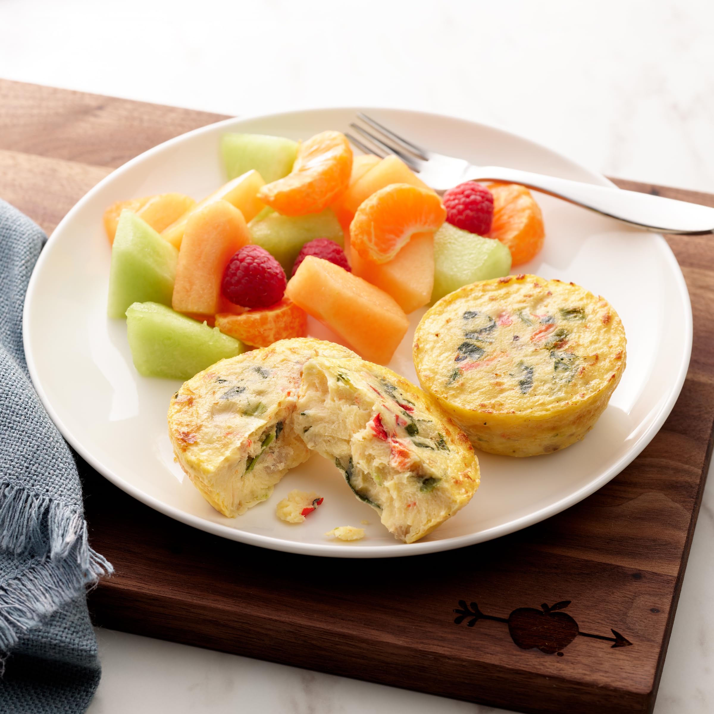Applegate Farms Chicken Sausage with Red Pepper, Onions & Spinach Frittata Bites - 8.4 oz | Gluten-Free, Protein-Packed Snacks for Breakfast, Lunch or On-the-Go | Perfect for Keto, Paleo & Healthy Lifestyle