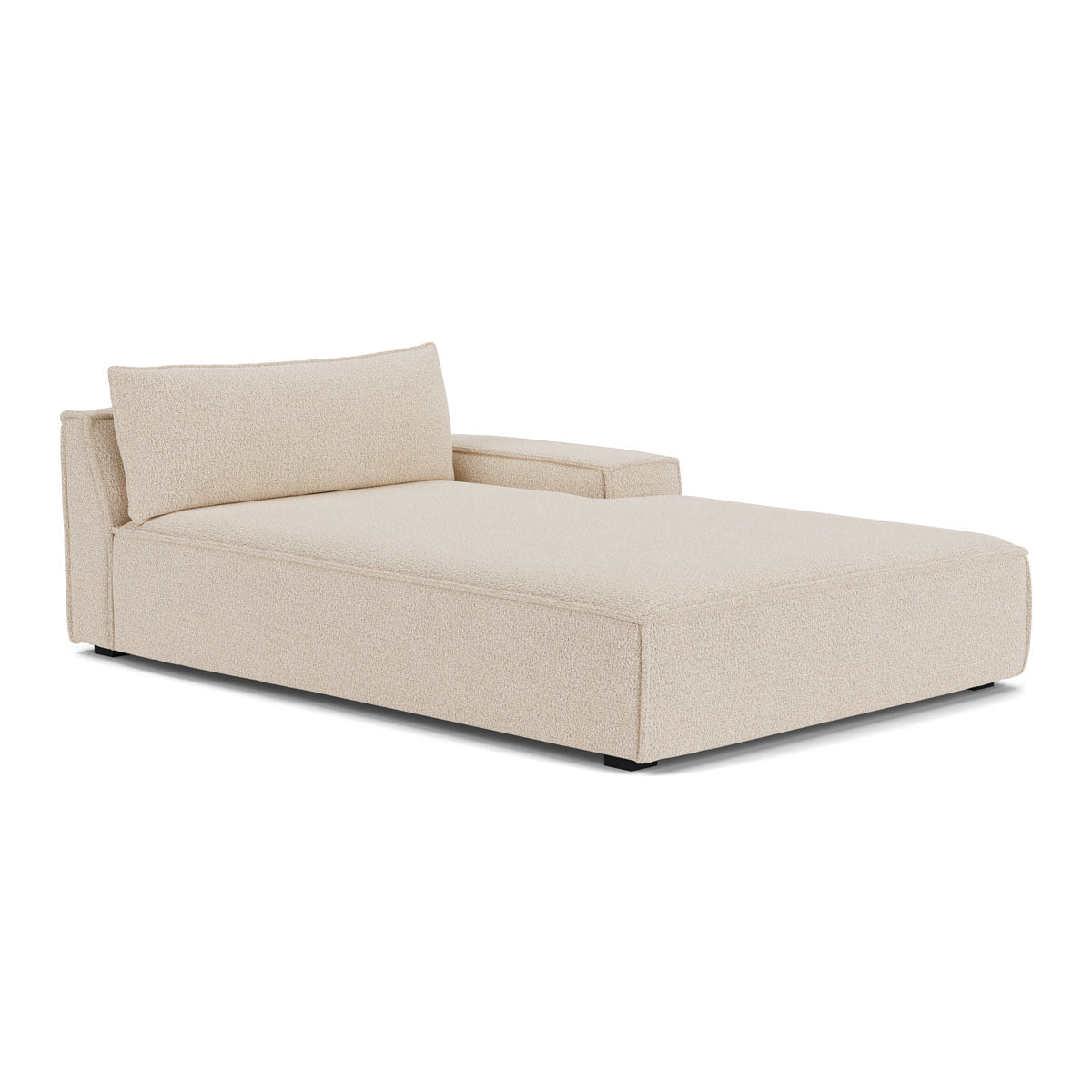 Stylish Daphne Boucle 1-Seater Right Chaise Modular Sofa - Perfect for Small Spaces, Apartments & Cozy Living Rooms
