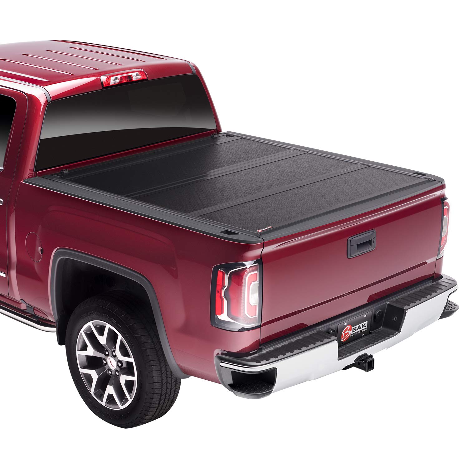 BAK BAKFlip FiberMax Hard Folding Truck Bed Tonneau Cover | Fits 1988-2013 Chevy/GMC Silverado/Sierra & C/K, 2014 2500/3500HD 6'6