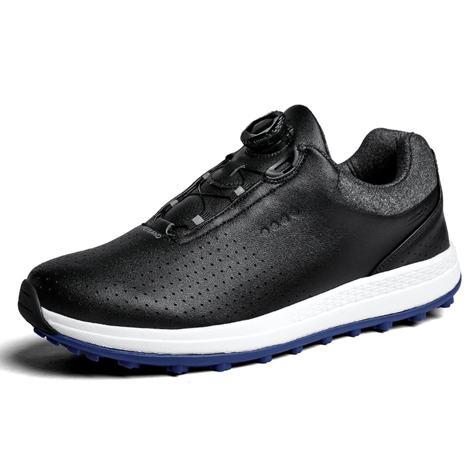 Waterproof Spikeless Golf Shoes for Men - Comfortable Quick Lacing Design for All-Weather Performance | Perfect for Course Play & Casual Wear