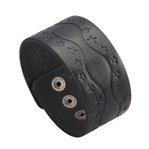 Leather Wrist Band Men