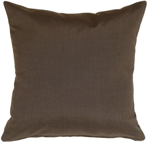 Sunbrella Outdoor Pillow Set of 2 - 20x20 Inches Waterproof Decorative Throw Pillows with Inserts, Coal Black - Perfect for Patio Furniture, Porch Swing, Poolside Lounge & Garden Decor