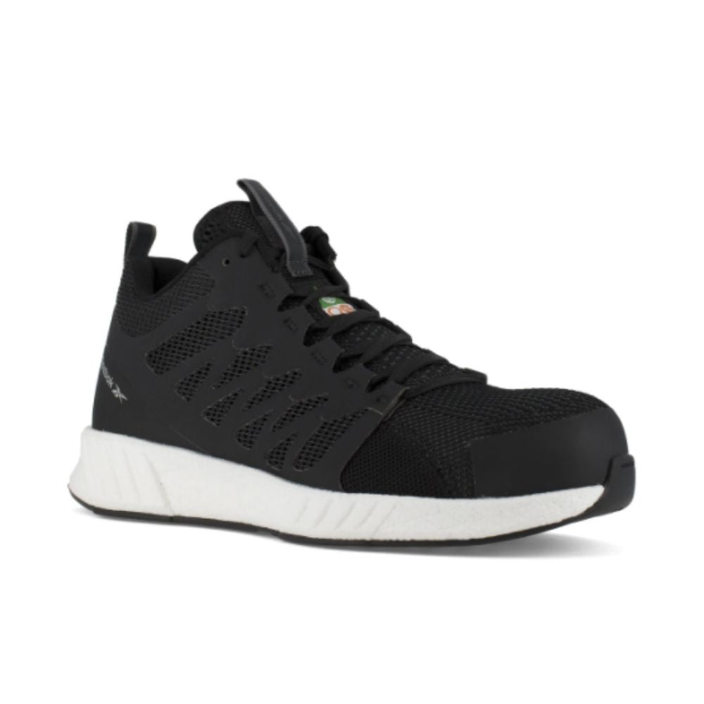 Reebok Work Fusion Flexweave MID Men's Composite Toe Athletic Work Shoes IB4316 - Lightweight Safety Footwear for Construction, Warehouse & Industrial Work