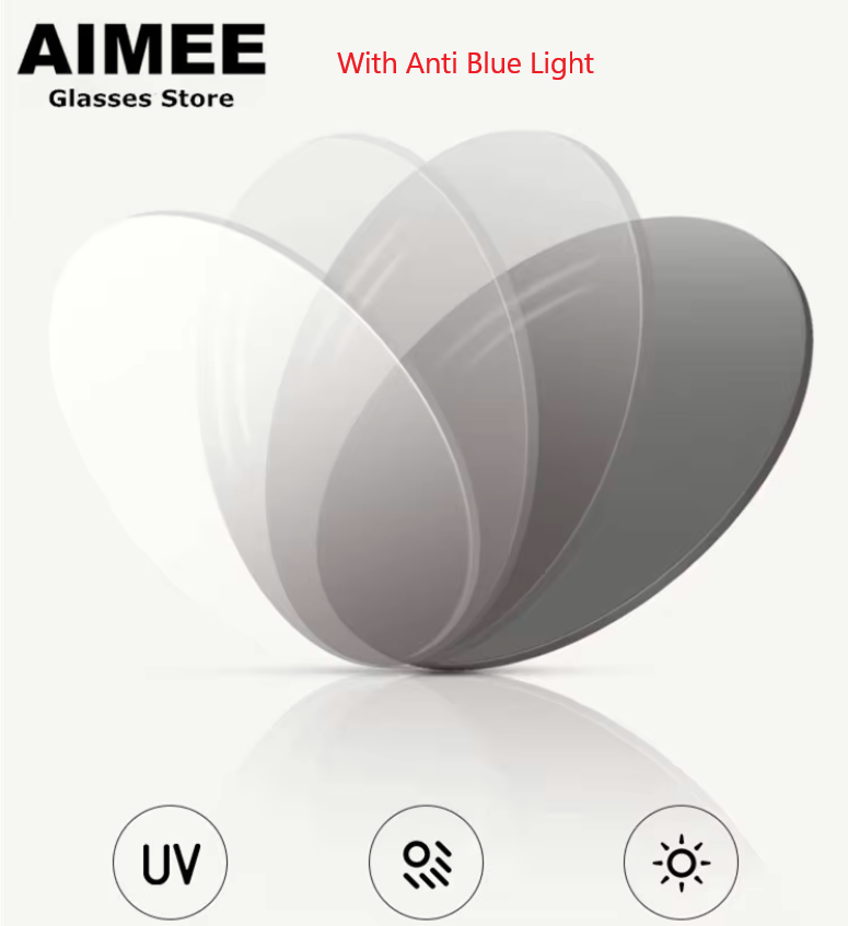 Aimee MR Series Photochromic Blue Light Blocking Glasses - Reduce Eye Strain for Work, Gaming & Screen Time