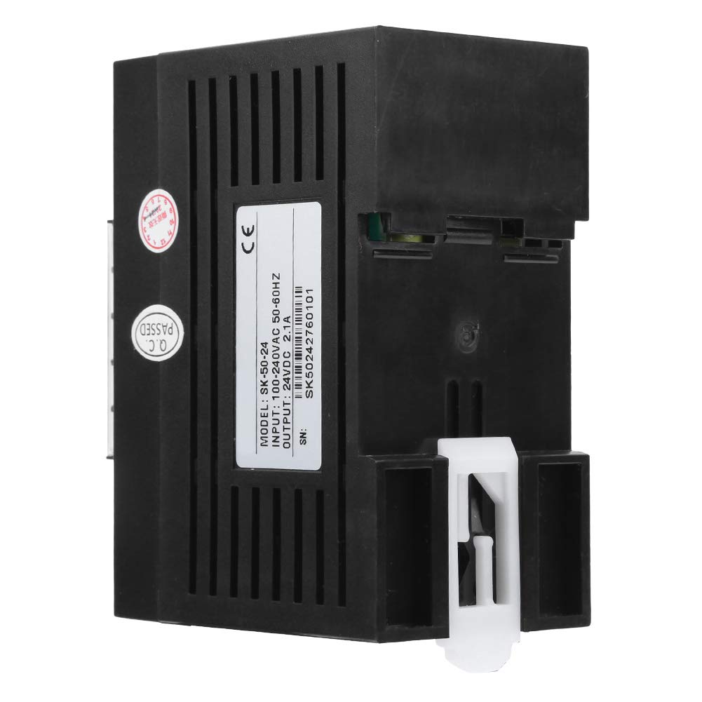 DIN Rail Mount Switching Power Supply - AC 100-240V Input, Compact Industrial Power Converter for Control Panels & Automation Systems | Perfect for PLCs, HVAC, and LED Lighting Applications