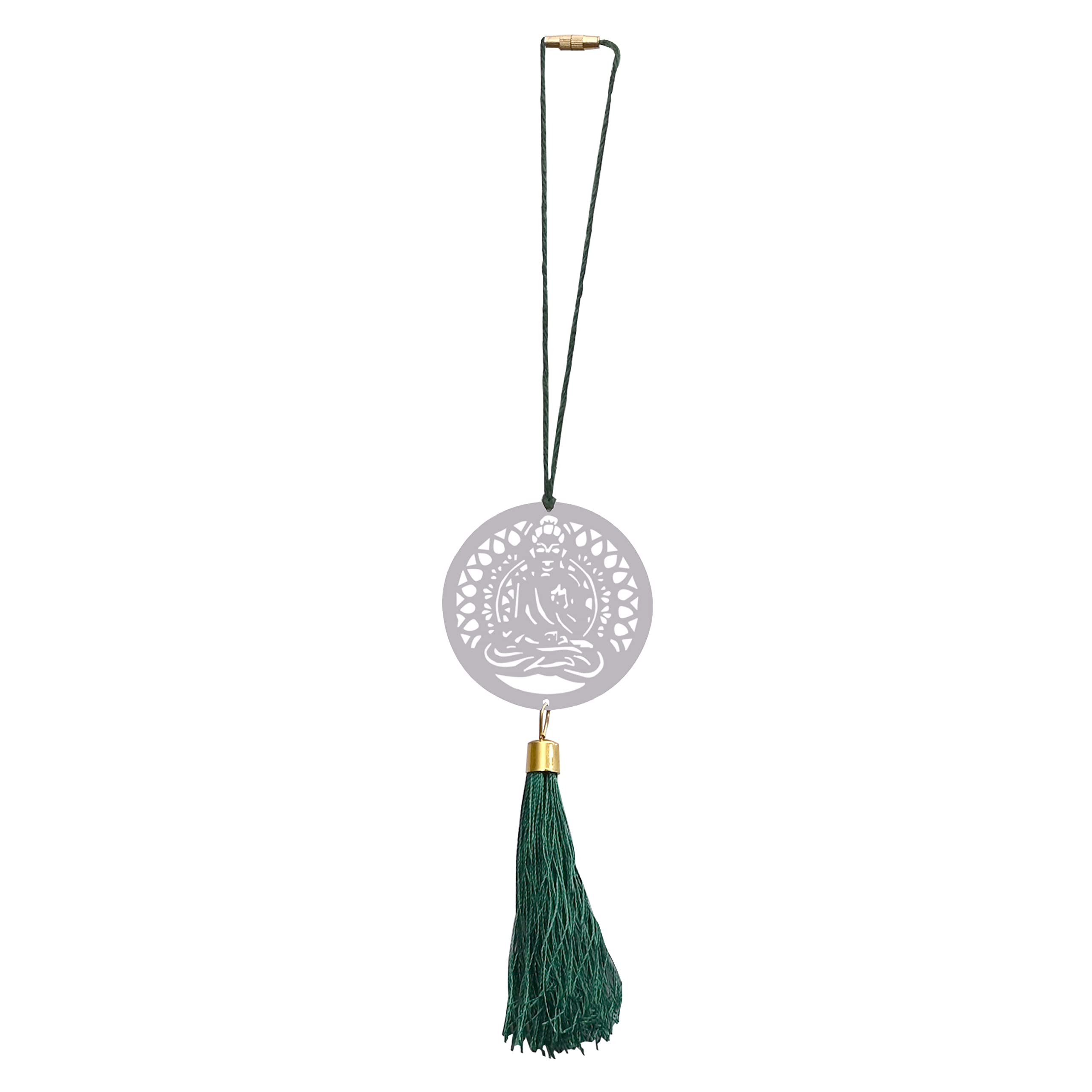 Diollo Traditional Brass Car Charms Pendant - Divine Blessings & Safety Accessories for Car Decor | Perfect for Gifts, Dashboard Decoration & Vehicle Protection